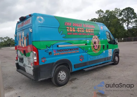 2022 Ram Promaster 2500 High Roof 159 Wb from USA, damaged, VIN 3C6LRVDGXNE121227